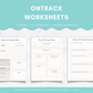 OnTrack Worksheets (Pro Organizer Marketing Made Simple Book Resource)